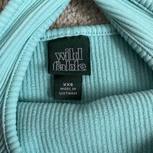 Wild fable lined tank color teal ish blue - Picture 3 of 3